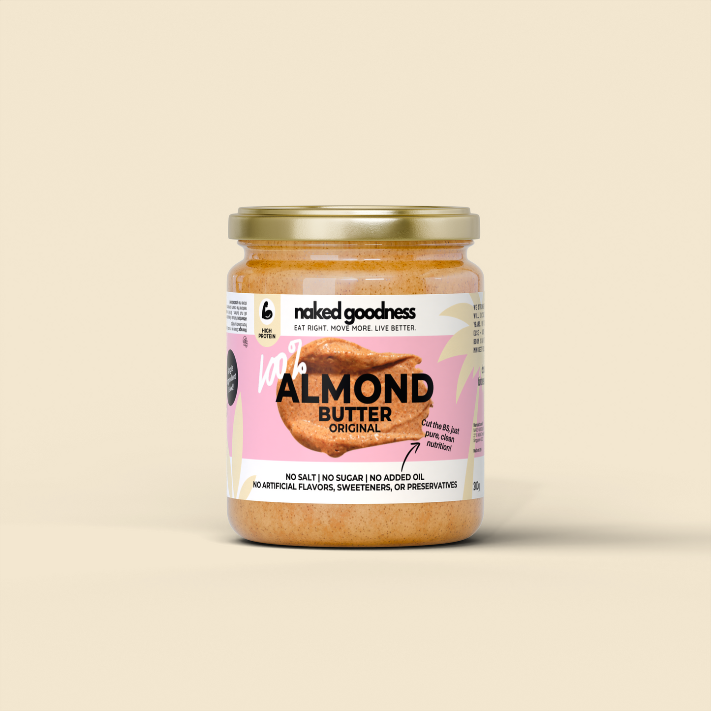 100% Pure Almond Butter, Smooth