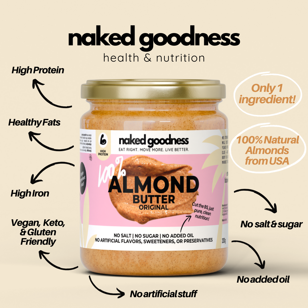 100% Pure Almond Butter, Smooth